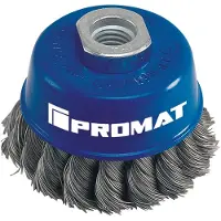 Nordwest /Tecwerk Potborstel | d. 65 mm draaddikte 0,35 mm | RVS | 12500 min-¹ - 4000841164