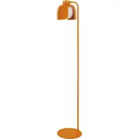 Osram Decor Corolle vloerlamp, oranje, metaal en glas, E27 fitting, 270mm, stoffen kabel, retro-stijl