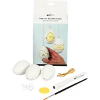Creativ Company 100760, Creatieve set voor kinderen, Wit, Geel, 10 stuks