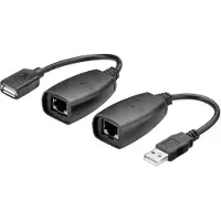 Goobay USB A naar RJ45 verlengkabel -