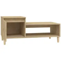 vidaXL Salontafel 100x50x45 cm bewerkt hout sonoma eiken