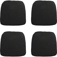 Madison zitkussen wicker rib black ca. 48x48 cm set van 4