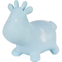 Tootiny Rubberen Springdier Blauw Koetje + pomp - een enorm en uniek springplezier