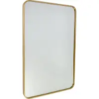 Fragix Wandspiegel Fragix Boston | Jax Design metaal goudkleurig 90x60x3.5 cm wandspiegels | NADUVI