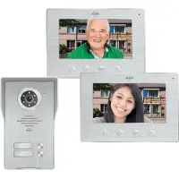 Elro Deurbel met Full HD nachtzichtcamera, videosysteem voor de deuropening, geschikt voor woningen met twee appartementen