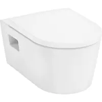 Hansgrohe EluPura Original S - Hangend toilet met SoftClose wc zitting, Rimless, wit 62050450
