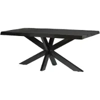 Natur24 eetkamertafel norris tree 200x100x76 cm mangohout / gecoat staal