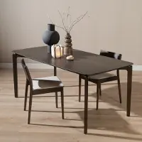Bronx Scandinavische eettafel Cala walnoot 180 x 90 cm