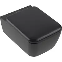 Villeroy & Boch Skyla Combi-Pack Wandhangend Met Twistflush Pure Black Ceramicplus