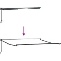 vidaXL Uitschuifbare luifel Rood 300 x 250 x 165 cm