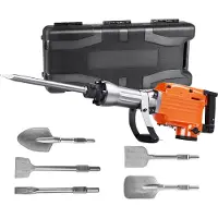 Vevor Brekerhamer 2200W, Stemhamer, Boorhamer, Elektrisch, met 6 beitels