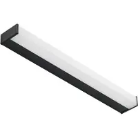 LINDBY Wandlamp Ulisan, zwart, Badkamer, Aluminium, Modern, Wandlamp