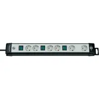 Brennenstuhl Stekkerdoos - 6-voudig - 1x Type E/F male naar 6x Type F female - Tot