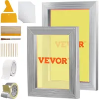 Vevor 2-delig zeefraam, zeefdrukpers, 25,4x35,6 cm / 20,3x25,4 cm, 110 mesh