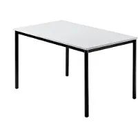 Hjh OFFICE PRO DORAN DR12 D - Grijs 120x80 met ronde buis / Zwart
