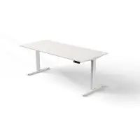 Kerkmann Move 3 Zit-sta-bureau Rechthoekig Wit T-Voet 1,800 (B) x 800 (D) x 1.200 (H) mm Hout