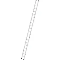 Munk enkele sport ladder, aluminium, draagvermogen 150 kg, sportafstand 280 mm, B 350 mm, 20 sporten