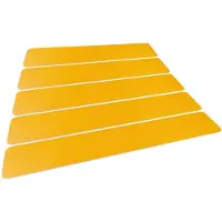 Durable Vloermarkering zebrapad 200/05, 5 st., 181004, Geel