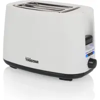Tristar Haushaltsgeräte Broodrooster BR-1055 - 750W - 7 Bruiningsniveau's - 2 Broodsleuven voor 2 boterhammen - Wit