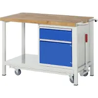 RAU Werkbank verlaagbaar 8152, B 1250 x D 700 x H 880 mm