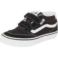 Vans Brooklyn Mid sneakers zwart/wit Jongens/Meisjes Suède Meerkleurig - maat 31