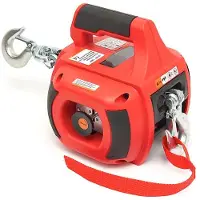 HBM draagbare lier en trektakel, boormachine aangedreven, 225 kg, rood