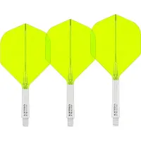 Red Dragon Nitro Flite System White Yellow NO2 - Dart Flights