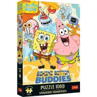 Trefl Premium Plus kwaliteit, Spongebob, 1000 stukjes, Puzzel met afbeeldingen uit tekenfilms