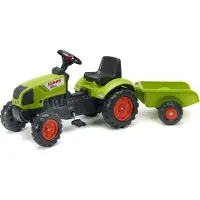 Falk Tractor Claas met aanhanger 132 x 42 x 53 Cm