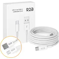 R2B USB-A naar USB-C Kabel - 2 Meter - Snelladen