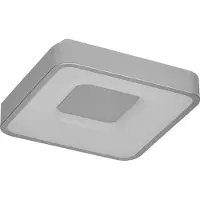 Osram Orbis Piana LED-plafondlamp, 290 mm, 16W, 3000K (warm wit), dimbaar met klikfunctie, zilver, metaal, IP20