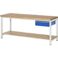 RAU Werkbank serie 8001, 1 schuiflade, B 2000 x D 900 x H 840 mm