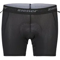 Ziener Dames Nekia X-Gel Fietsbroek kort (Maat 3XL, Zwart)