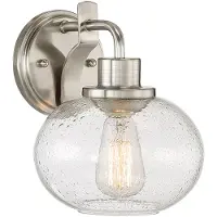 QUOIZEL LED Wandlamp Trilogy | 1X E27 Max 60W | Brushed Nickel