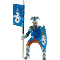 BULLYLAND 80785 – Speelfiguur Toernooi Ridder Blauw – ca. 12,5cm – levensecht en detailrijk vormgegeven – ideaal als fantasiefiguur, decoratie of klein cadeautje voor kinderen vanaf 3 jaar