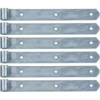 Alberts 835811 Ladenband, gerade, Abschluss abgerundet, galvanisch blau verzinkt, Rolle Ø16 mm, Größe 300 x 35 mm, 6er Set
