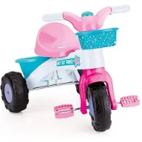 DOLU Mijn Eerste Driewieler, roze/wit/blauw