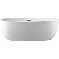 Vente-unique Vrijstaand bad NICA - 238 L - 170 x 80 x 58 cm - Wit