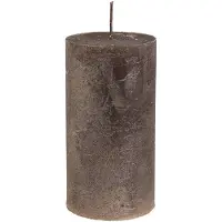 Viana Effen pilaarkaarsen, koper metallic, decoratief, 50×100mm, set van 4,