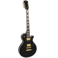 SX Elektrische gitaar - EH3-BK - LP Custom Style - Set Neck - 2x Humbucker - Mahonie body - Zwart