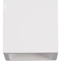 LINDBY LED-wandlamp MARITA, wit / opaal, Hal, Gips / Klei, Modern, LED wandlamp