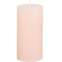 Viana Stompkaarsen, effen lichtroze, 50x100mm, set van 4, paaskaarsen, tafel
