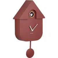 Karlsson Wandklok Modern Cuckoo okerrood