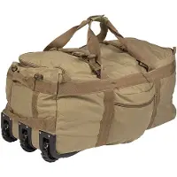 Sturm Bundeswehr und Freizeitshop duffel bag with wheels Coyote