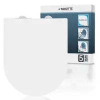 Schutte WC-Bril 82610 PREMIUM - D-vorm - Valrem - Afneembaar - Belastbaar tot 250 kg