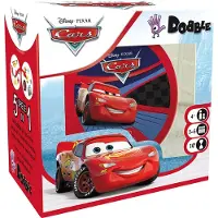 Asmodee Dobble Auto's, Geschikt voor kinderen en volwassenen, Geschikt voor elk geslacht, Dobble Auto's, 30 stuks, Rood, 130 mm