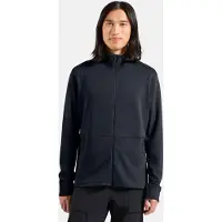 Odlo - Mid Layer Full Zip Grid Fleece - Fleecevest XXL, zwart/blauw