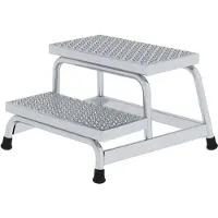 MUNK Günzburger Steigtechnik -werkplatform, aluminium, gelaste buisconstructie, treden R 13, tredeoppervlak 550 x 300 mm, max. 150 kg, 2 treden