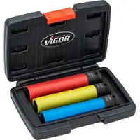 Vigor V5933/3 Dopsleutelinzetset 1/2 (12,5 mm) 3-delig