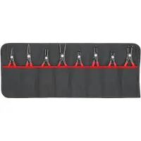 Knipex Set borgringtangen | 8-delig in roltas | 10-60 mm | 1 stuk - 00 19 58 V02